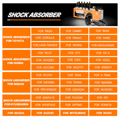 333388 48510-47040 48510-47041 48510-49495 Auto Shock Absorbers To-yota Pruis NHW20